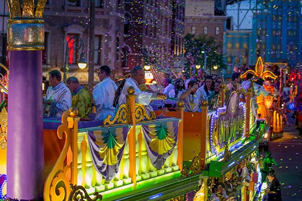 Mardi Gras Parade Float in action